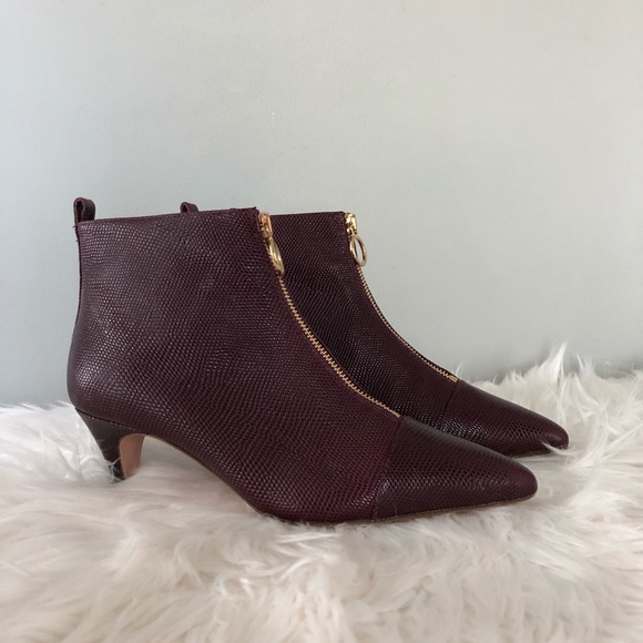 J. Crew Shoes - J. Crew Pointy kitten-heel ankle boots w front zip